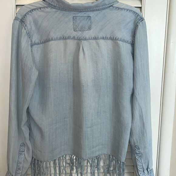 Western crop & 🤠🐴 fringe ‘denim’ shirt 👕 brunch to ride in your Pony! - Picture 9 of 17